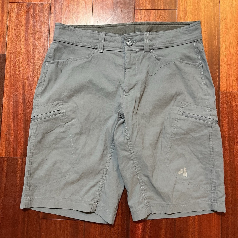 Eddie Bauer First Ascent Shorts Mens 33 11" Inseam Gray Hiking Performance *